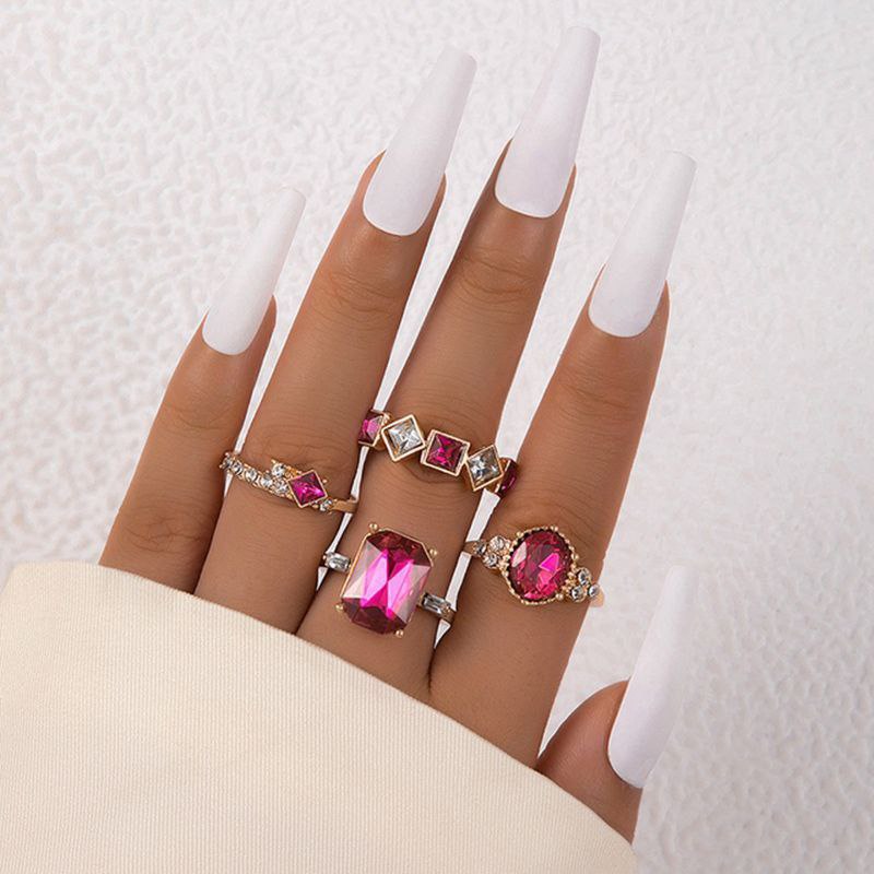 4in1 Korean Crystal ring set (JR03)