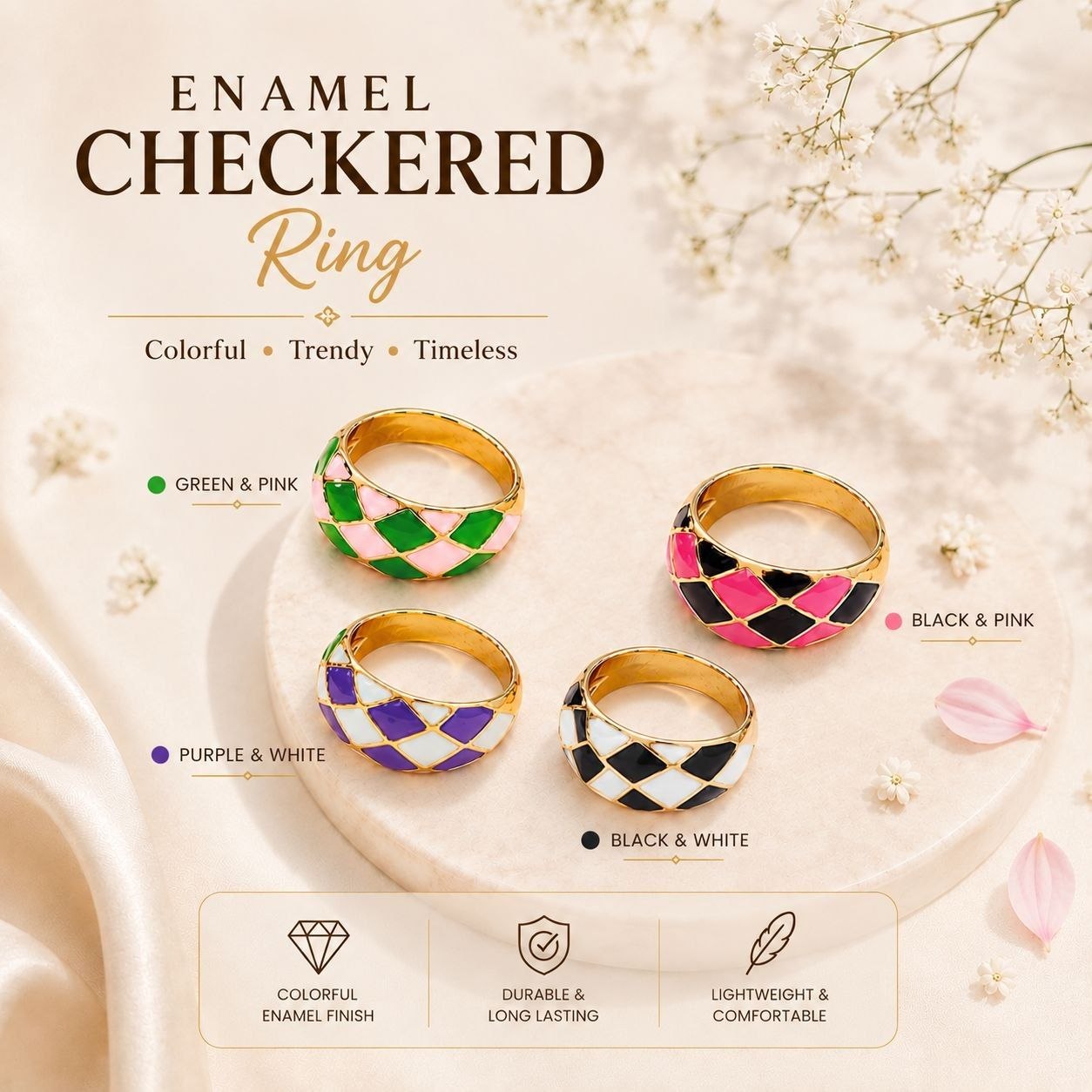 CHECKER RING(JC08)