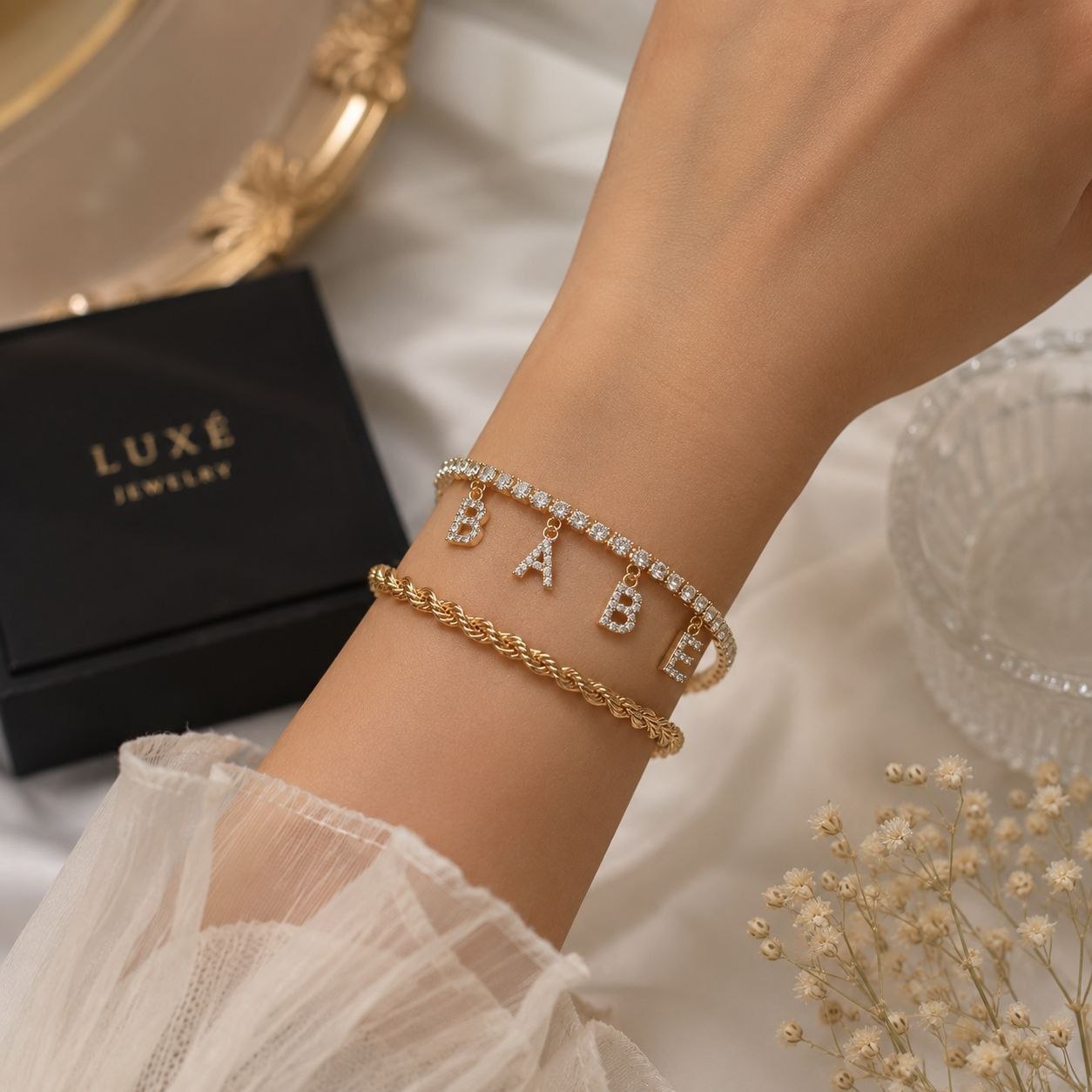 ALPHABET 2 IN 1 BRACELET SET  (JB-10)