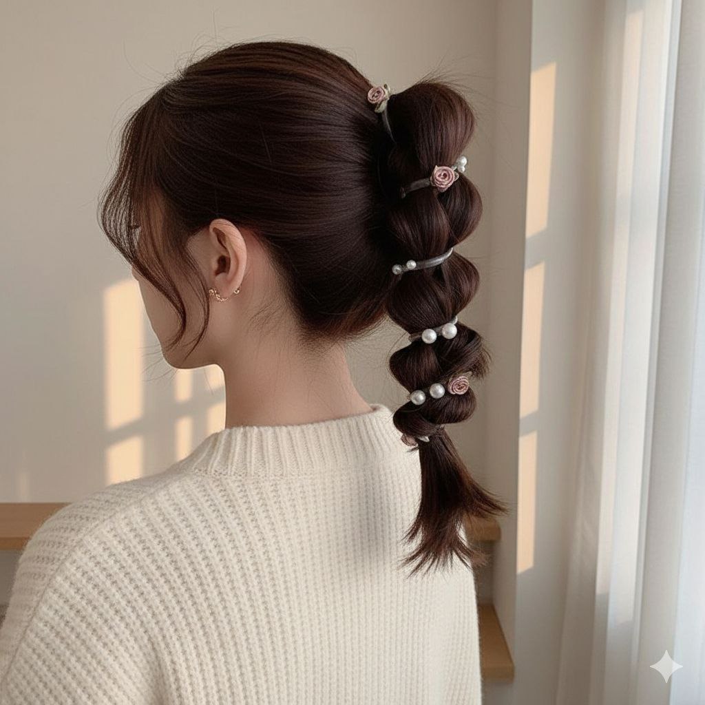 Rose Pearl Wire Band (HX-28)