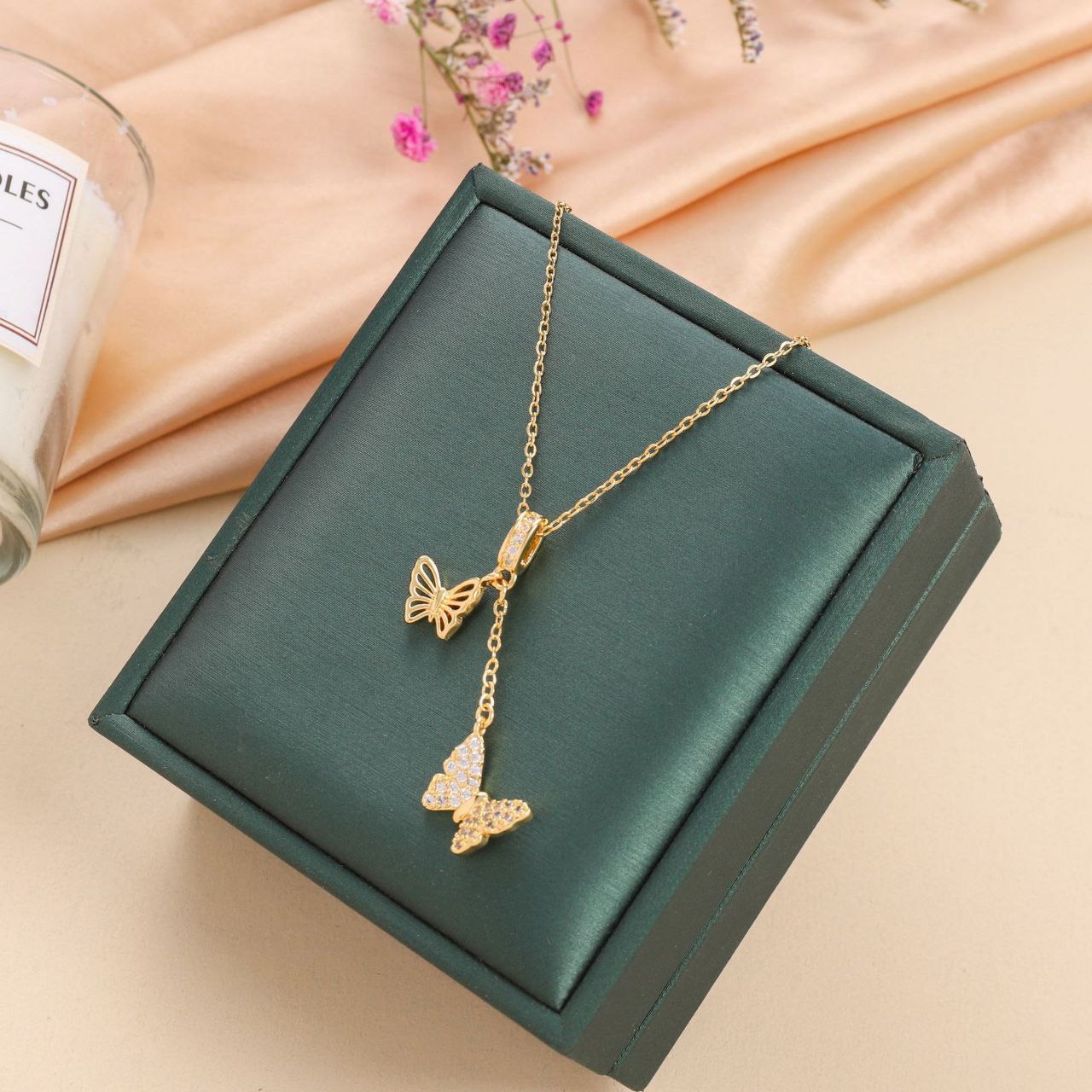 Double Butterfly Chain necklace (JN-31)