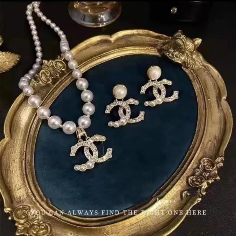 Pearl Chain Necklace 2in1(JN-35)